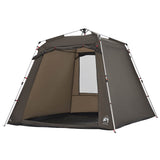 Fishing Tent 4-Person Brown Quick Release 4005330