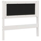 Upholstered Headboard White 90 cm Solid Pine Wood 879088