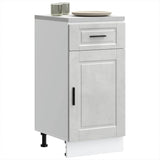 Kitchen Base Cabinet "Porto" Concrete Grey Engineered Wood 853951
