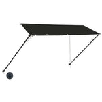 ZNTS Retractable Awning with LED 300x150 cm Anthracite 145918