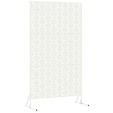Privacy Screen White 100 x 50 x 180 cm Steel 868578