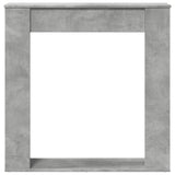 Fireplace Surround Concrete Grey 100x20x100 cm Engineered Wood 854574