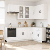 Kitchen Unit LUCCA 8 pcs White Engineered Wood 3438467
