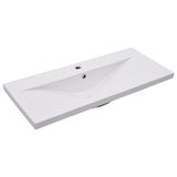 Sink Cabinet with Built-in Basin White Engineered Wood 3070838