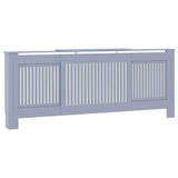Radiator Cover 2 pcs Grey 205 x 20.5 x 81.5cm Engineered Wood 3403239