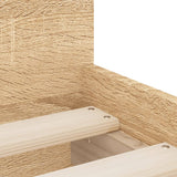 Bed Frame with Drawers without Mattress Sonoma Oak 100x200 cm 3207366