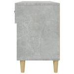 Shoe Cabinet Concrete Grey 102x35x55 cm Engineered Wood 812820