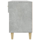 Shoe Cabinet Concrete Grey 102x35x55 cm Engineered Wood 812820