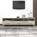 TV Cabinet HAMAR Honey Brown 158x40x40 cm Solid Wood Pine 340472