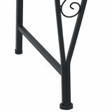 Tree Bench 8-Seater 160 x 89 cm Steel Black Round 42029515