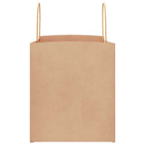 Paper Bags 250 pcs with Handles Brown 32x22x24 cm 4101595