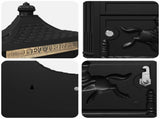 Wall Mounted Mailbox Black 40.5 x 16 x 45 cm Cast Aluminum 42023501