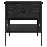 Bedside Cabinet with Drawer 2 pcs Black oak 40 x 42 x 45 cm 871227
