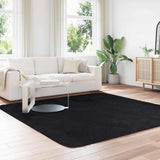 Shaggy Rug High Pile NAVARRA Black 240x240 cm Polyester 4102886