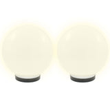 ZNTS LED Bowl Lamps 2 pcs Spherical 25 cm PMMA 50655