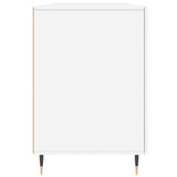 Desk White 140x50x75 cm Engineered Wood 829524