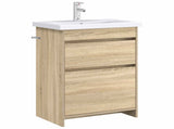 Bathroom Under Sink Cabinet Sonoma Oak 56 x 37.5 x 81 cm 890730