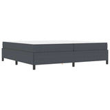 Bed Frame with Mattress Dark Grey 200 x 200 cm Fabric 3399141