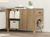 Cat House Artisian Oak 72 x 42.5 x 70 cm Engineered Wood 8000688