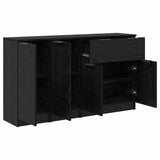 Sideboard with Drawer 3 pcs Black oak Engineered Wood 3416163