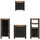 Bathroom Furniture Set 4 pcs Multicolour Solid Reclaimed Wood 3305655