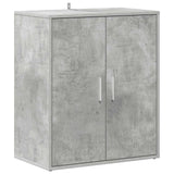 Shoe Cabinet Concrete Grey 60x35x70 cm Engineered Wood 808922