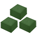 Fall Protection Tiles 18 pcs Rubber 50x50x3 cm Green 3053181