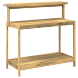 Outdoor Potting Bench 111.5 x 48.5 x 107 cm Solid Acacia Wood 903087