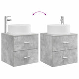 Bathroom Furniture Set 2 pcs Concrete Grey Engineered Wood 3404011