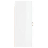 Wall Mounted Cabinet High Gloss White 34.5x34x90 cm Engineered Wood 830478