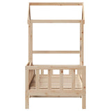 Day Bed with Roof without Mattress 80x200 cm Solid Wood 3282264