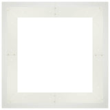 Retaining Wall 4 pcs 100 x 100 x 30 cm Steel White 3449199