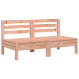 Garden Sofa Set of 2 Natural Wood Solid Douglas wood 838003