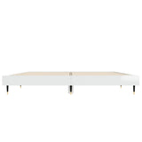Bed Frame without Mattress High Gloss White 140x190 cm 832175