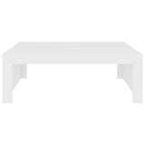 Coffee Table White 100x100x35 cm Engineered Wood 808567