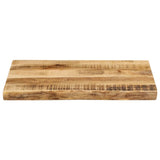 Table Top Live Edge 50x40x2,5 cm Solid Wood Rough Mango 370655
