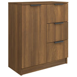Sideboards 2 pcs Brown Oak 60x30x70 cm Engineered Wood 3115795