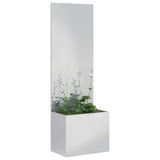 Garden Privacy Screen Sliver 50 x 32 x 150 cm Stainless steel 876445