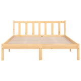 810092 Bed Frame without Mattress Solid Wood 160x200 cm