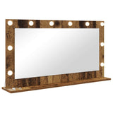 Vanity Mirror Rectangular with Mirror Old Wood 100 x 55 x 18 cm 868307