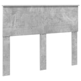 Bed Frame Concrete Grey 120 x 123 cm Engineered Wood 3408868