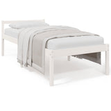 Senior Bed without Mattress White 75x190cm Small Single 810575
