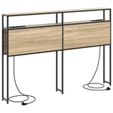 Storage Headboard with Shelf Sonoma oak 160 cm Engineered wood 859761