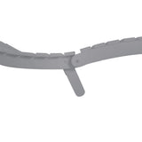 Sun Lounger Grey Solid Acacia Wood Standard Foldable 363279