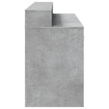 Desk with LED Lights Concrete Grey 140x55x91 cm Engineered Wood 3309423
