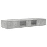 Studio Desk Concrete Grey 152 x 40 x 19.5 cm Engineered Wood 8006671