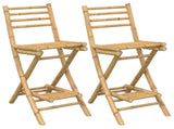 Outdoor Bar Table and Stools 3 pcs Natural Bamboo 3469655