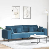 Velvet Sofa with Cushion Blue 208 cm Velvet 3335152