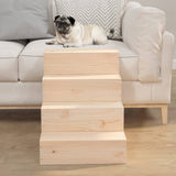 Pet Stair 40x49x47 cm Solid Wood Pine 822466