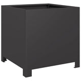 Garden Planters 2 pcs Black 40x40x40 cm Steel 851200